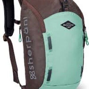 Brown and Sea Green Sherpani Switch Backpack